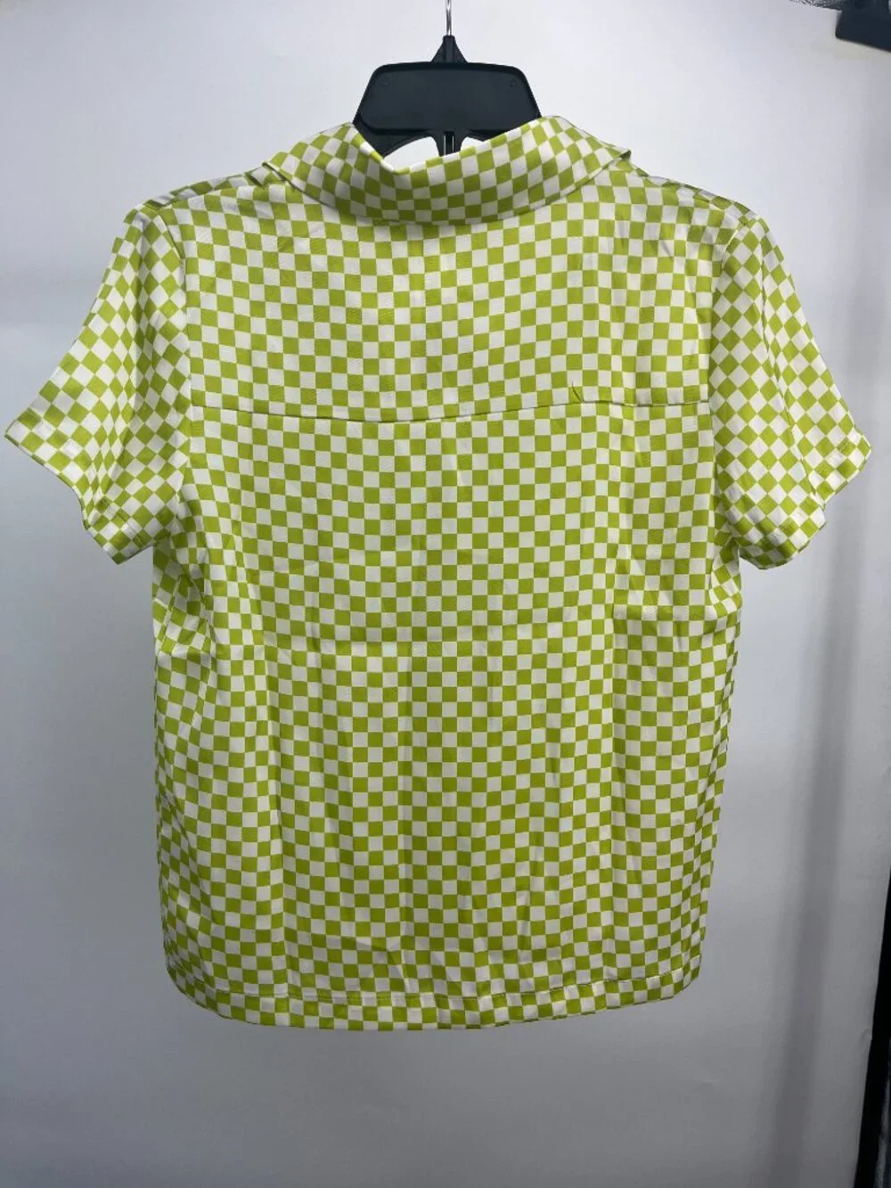 Women's Matching Set - Moodie by Lala Casual Green Checkered Pant/Shirt Set